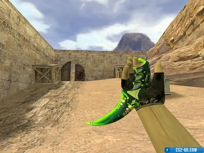 Karambit knife model “Green Dreamer” for CS 1.6