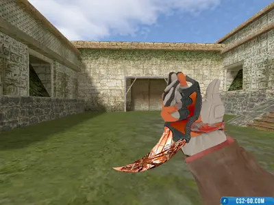Karambit knife model “Autumn Explosion” for CS 1.6