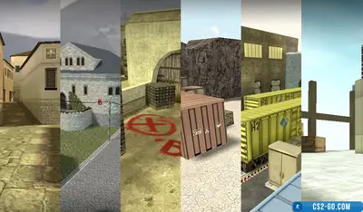 HD texture pack of maps in CS:GO style for CS 1.6