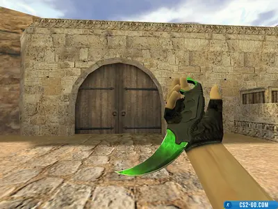 Karambit knife model “Gamma Waves” for CS 1.6