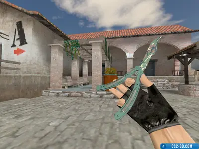 Butterfly Knife “Boreal Forest” model for CS 1.6