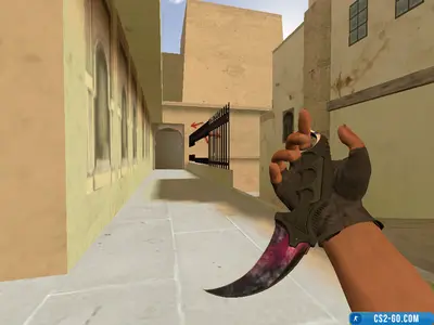 Karambit “Black and Pink Waves” Knife Model for CS 1.6