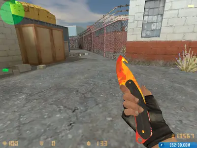Hook-blade knife “Fire” model for CS 1.6
