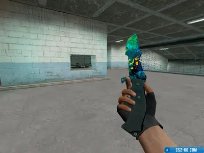The “Splash of Colors” hunting knife model for CS 1.6