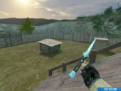 The “Stiletto Knife ‘Blue Chrome’” model for CS 1.6