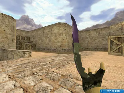 The Falchion knife “Northern Lights” model for CS 1.6