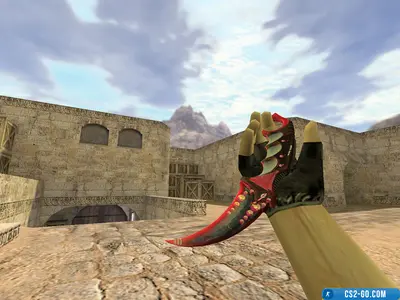 The Karambit knife “Red Dreamer” model for CS 1.6