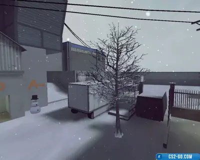 The map “css_trainwinter_go” for CS 1.6