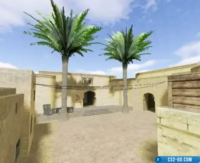 The map “css_dust2_source” for CS 1.6