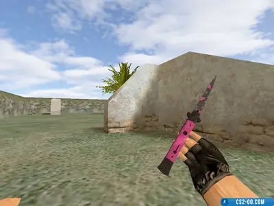 Stiletto knife model “Pink Camouflage” for CS 1.6