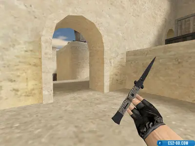 Stiletto Knife Model “Black Gloss” for CS 1.6