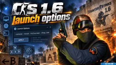 CS 1.6 (CS 1.6) launch options