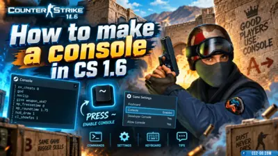 How to make a console in CS 1.6 (CS 1.6)