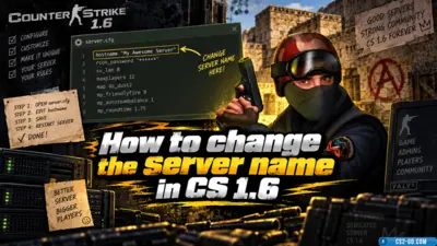 How to change the server name in CS 1.6