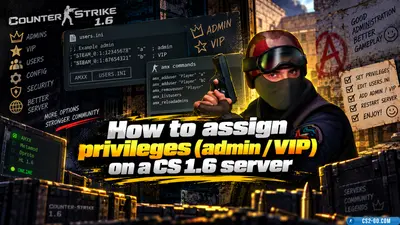 How to assign privileges (admin / VIP) on a CS 1.6 server