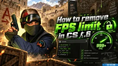 How to remove FPS limit in CS 1.6 (Counter-Strike 1.6)
