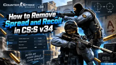 How to Remove Spread and Recoil in CS:S v34 (CSS v34)
